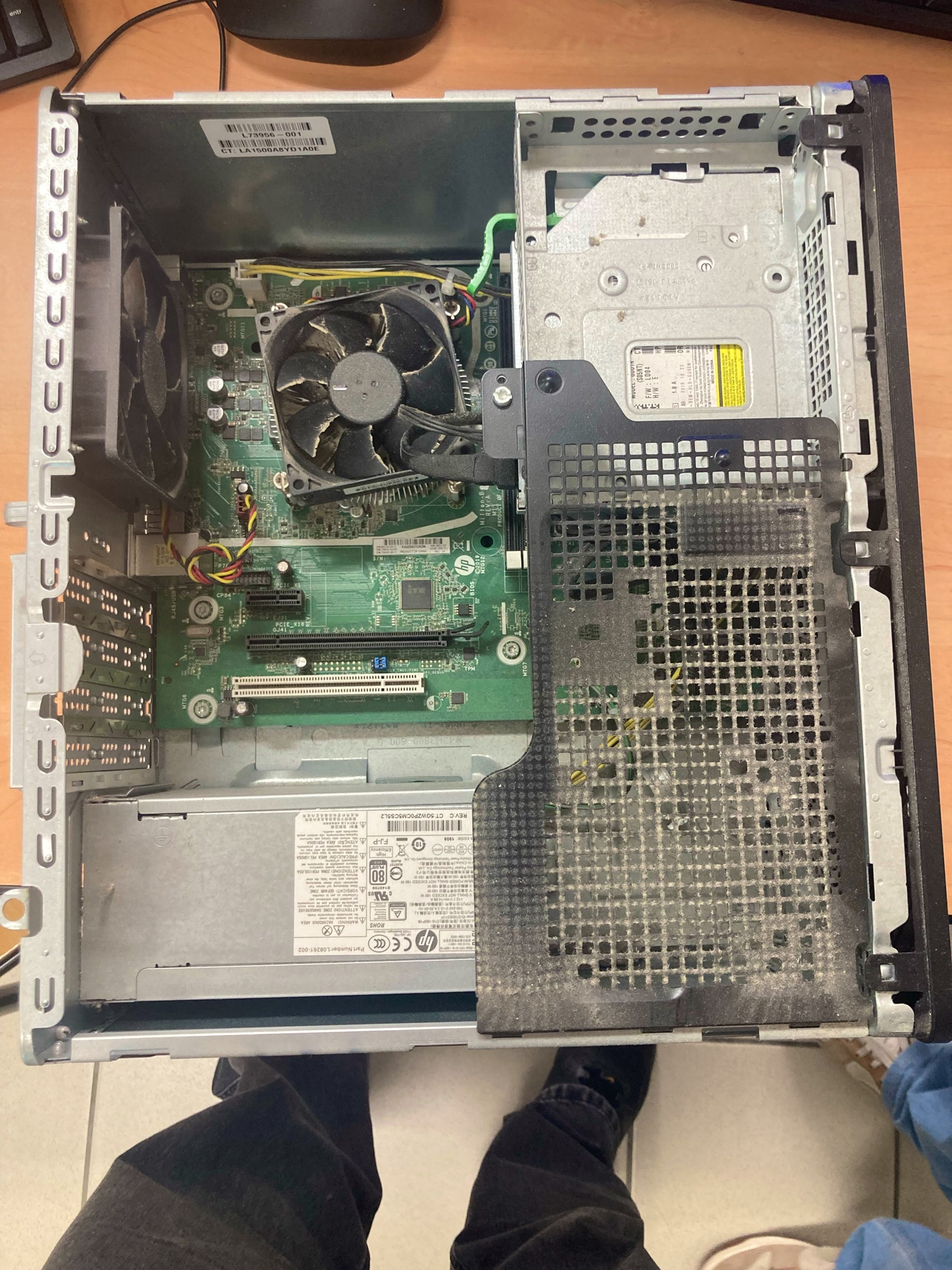 Intérieur de l’unité centrale